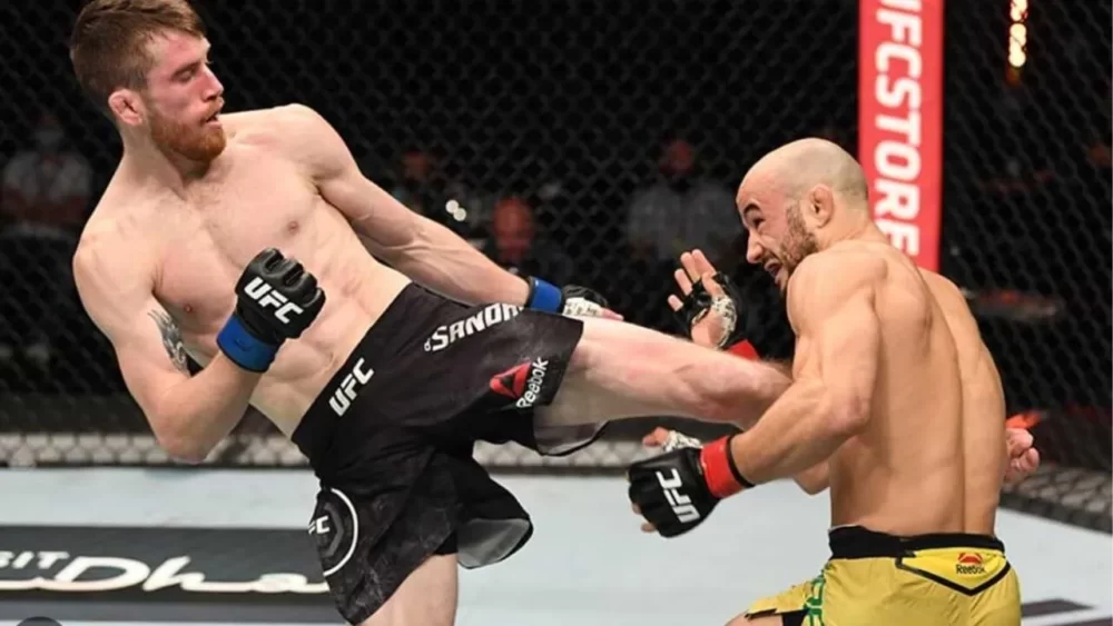 Image-of-a-man-kicking-a-back-roundhouse-kick-in-a-ufc-match