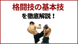 格闘技の基本技「立ち技 組み技 寝技」を徹底解説！